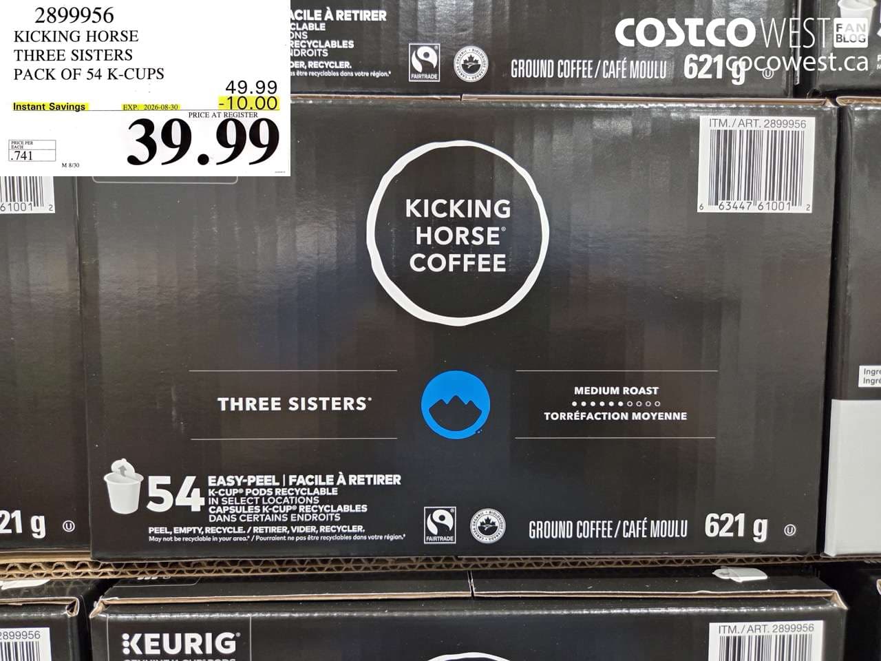kicking horse three sisters pack of 54 kcups