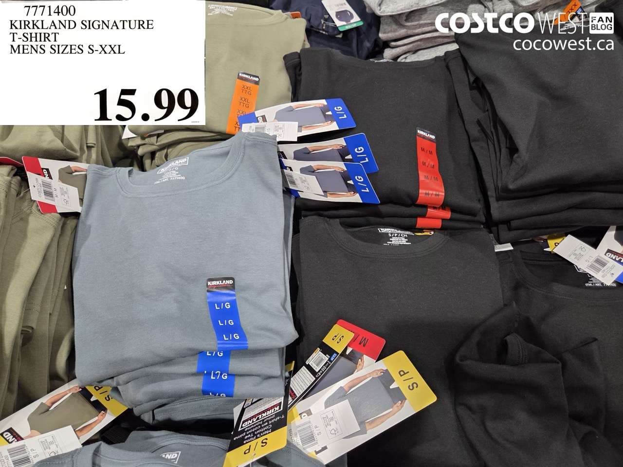 kirkland signature tshirt mens sizes sxxl