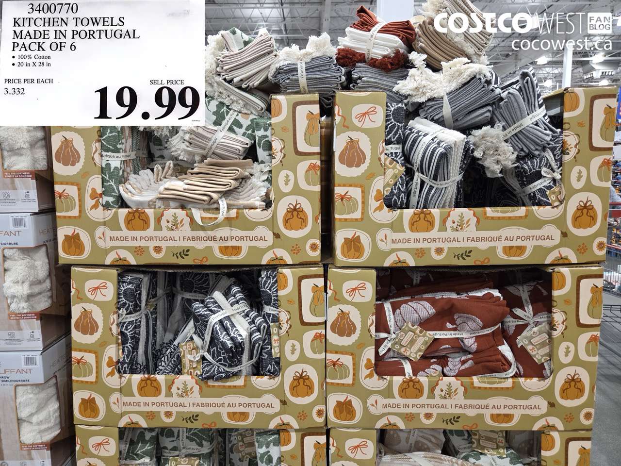 KITCHEN TOWELS MADE IN PORTUGAL PACK OF 6