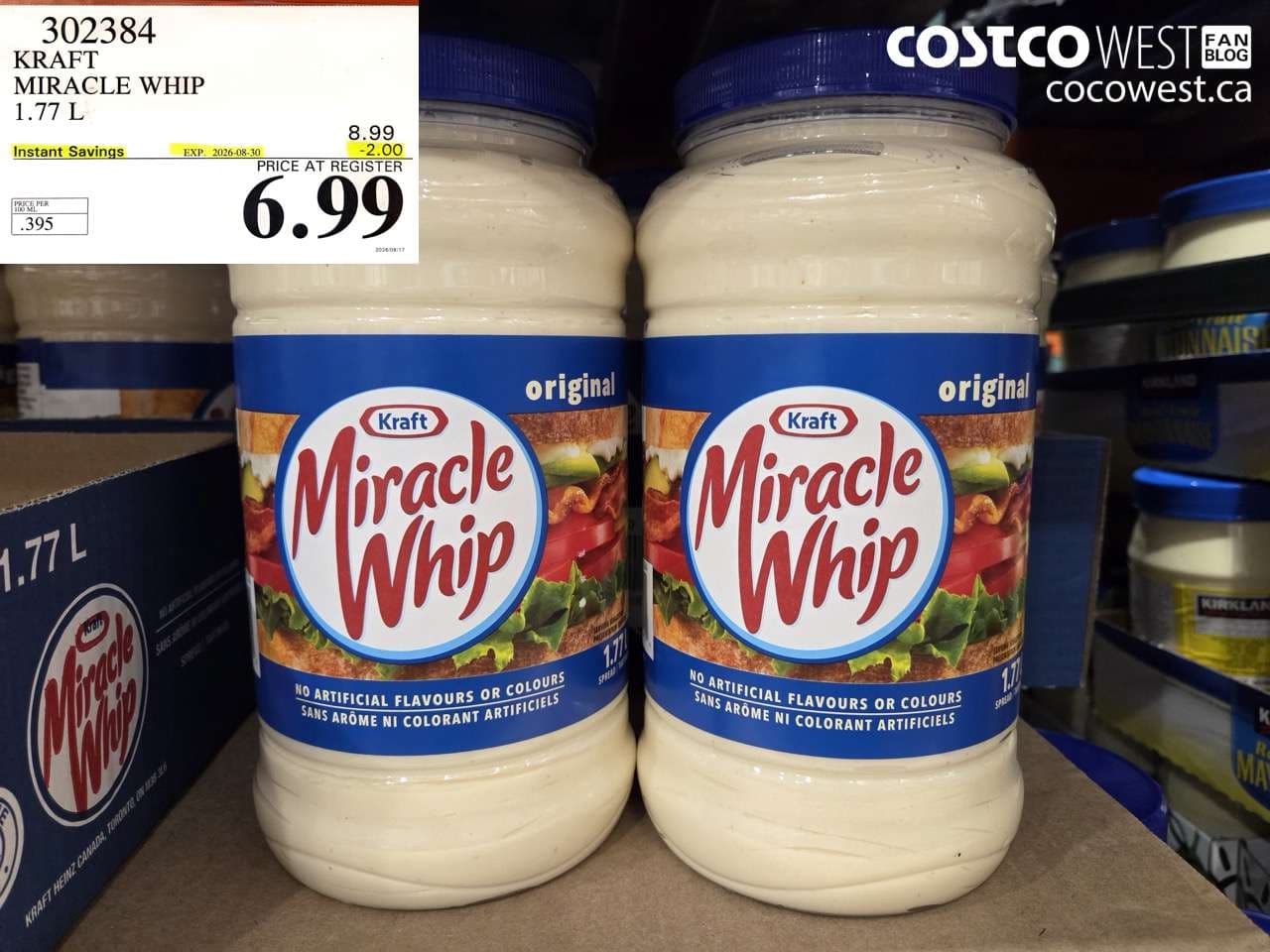 kraft miracle whip 177 l
