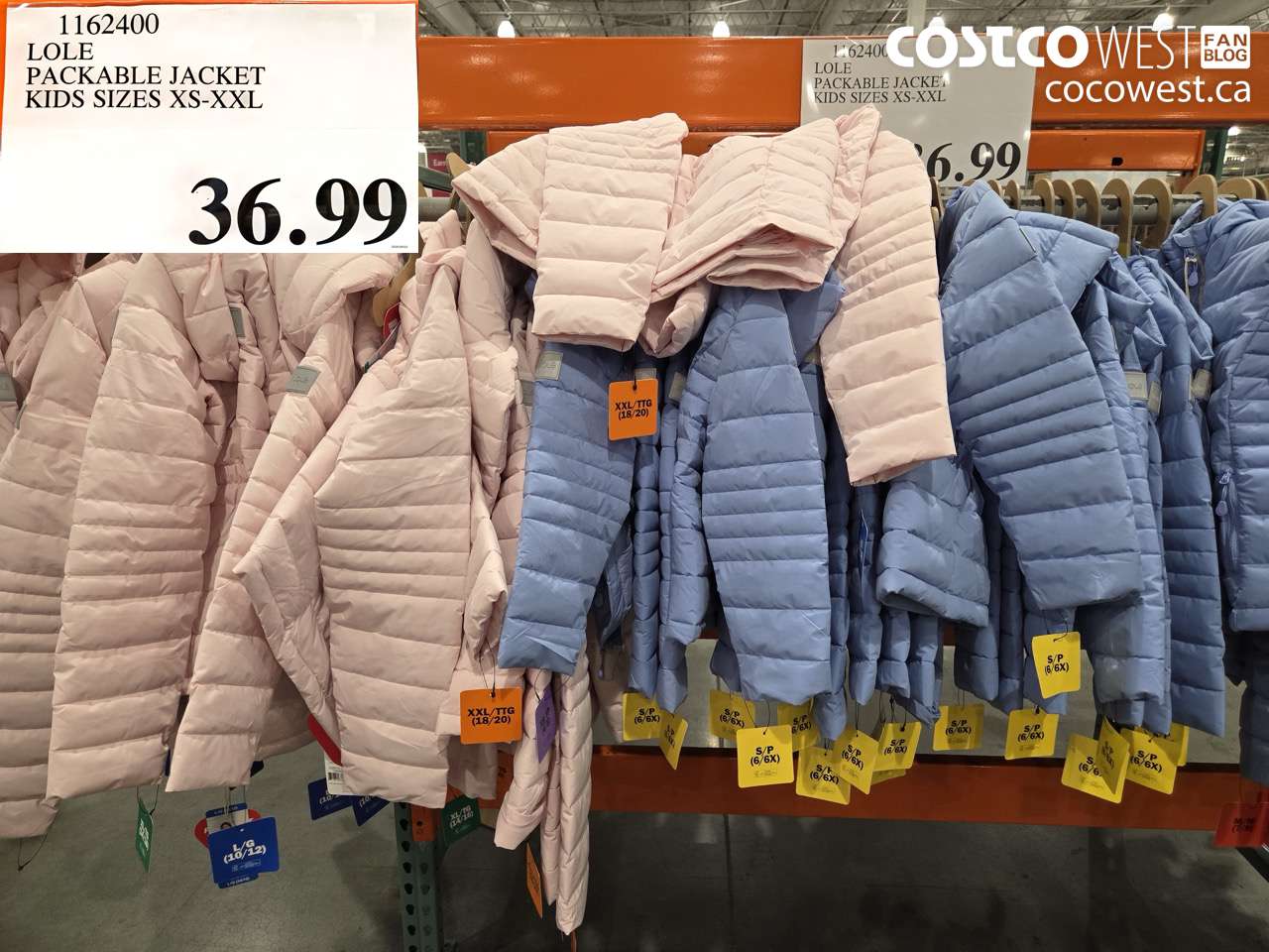 lole packable jacket kids sizes xsxxl
