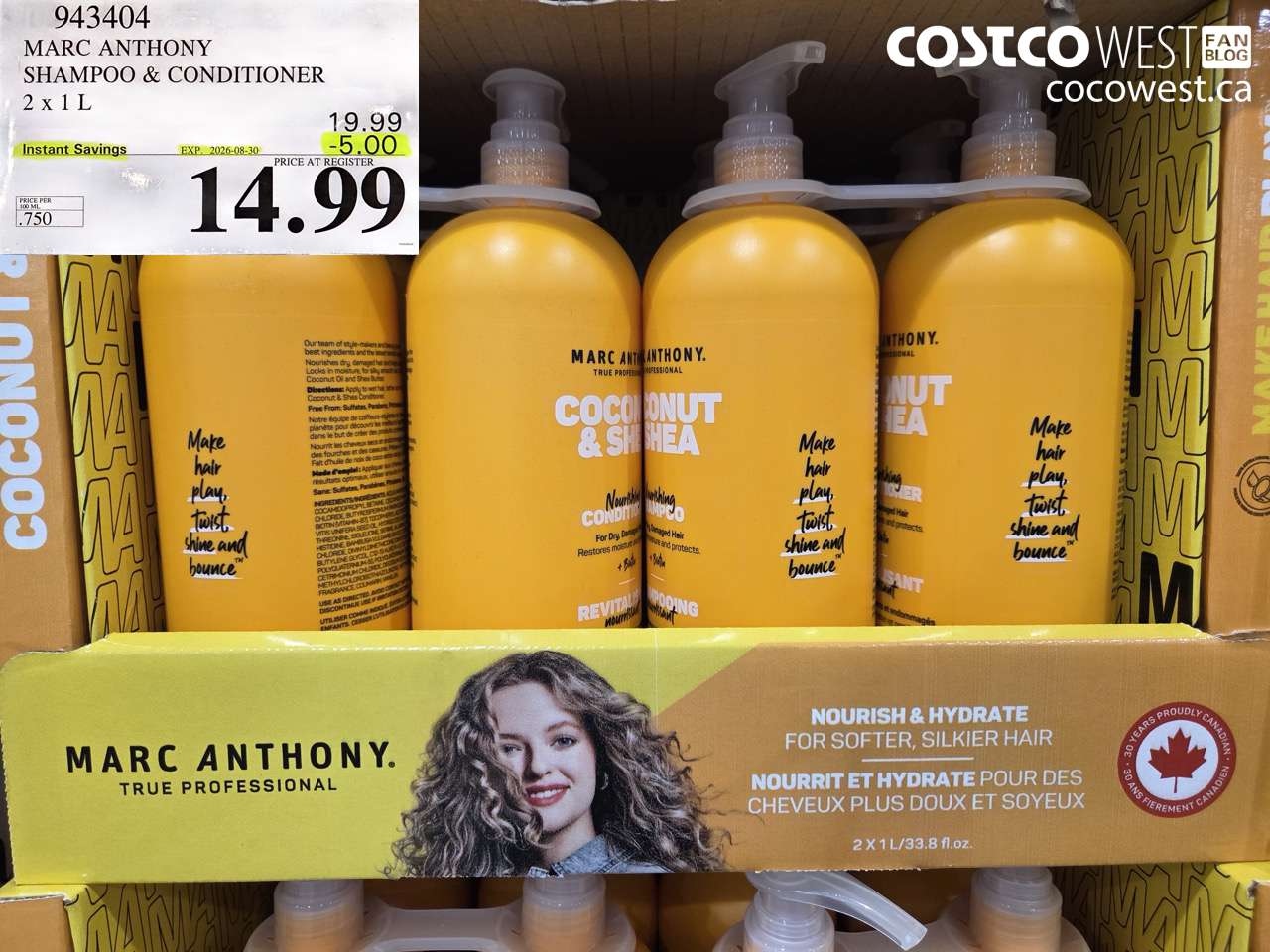 marc anthony shampoo  conditioner 2 x 1 l