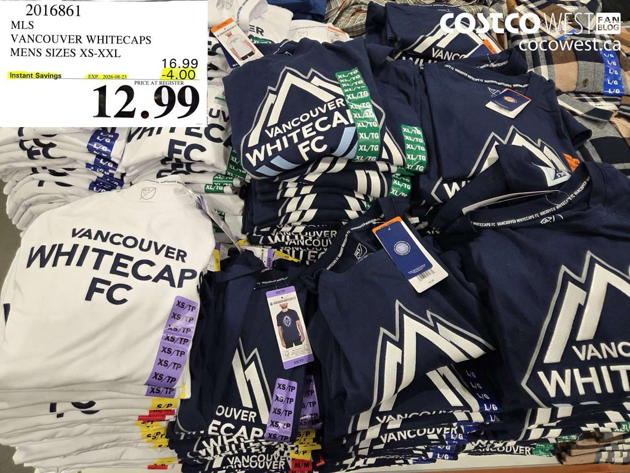 mls vancouver whitecaps mens sizes xsxxl