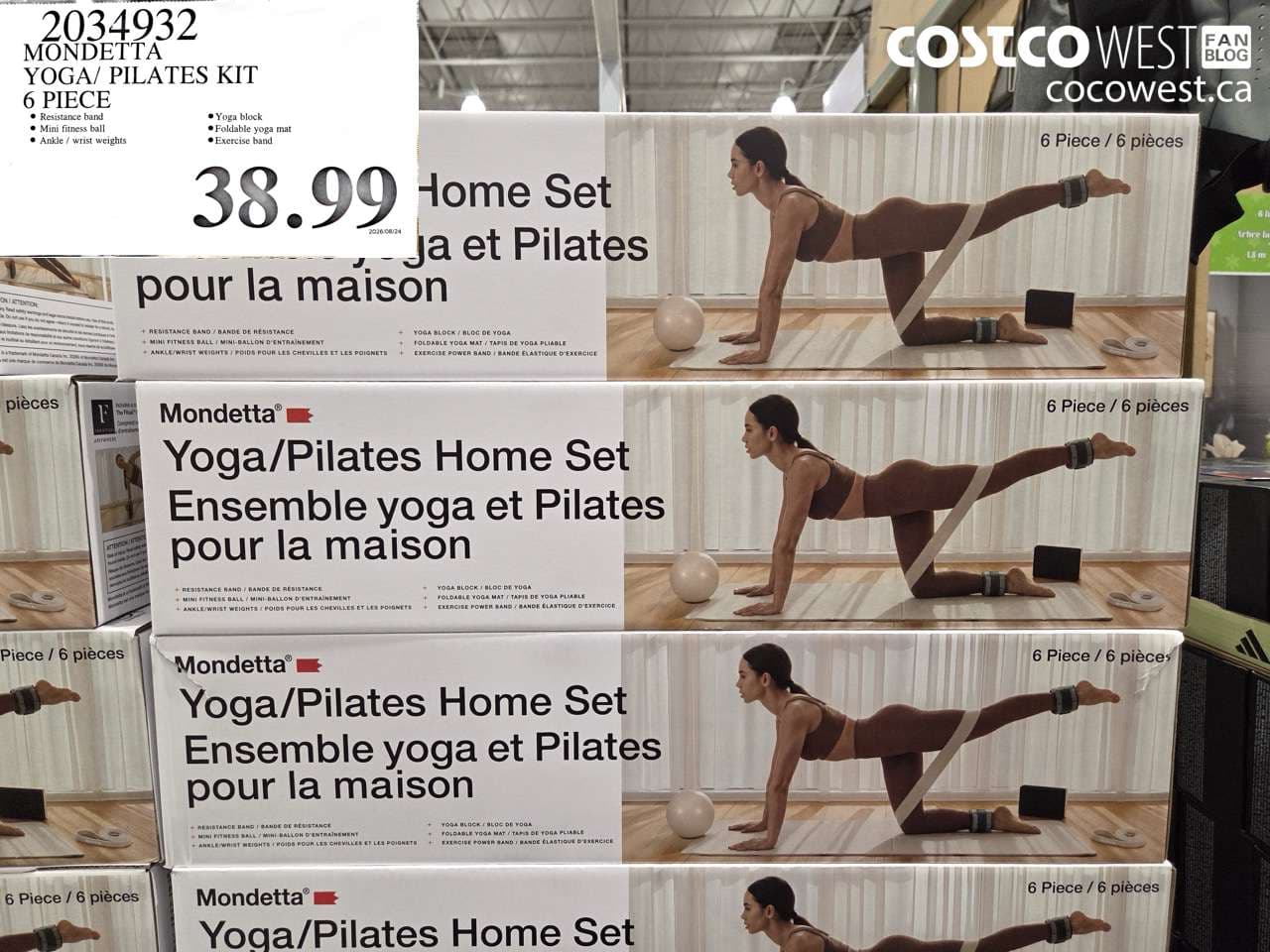 MONDETTA YOGA/ PILATES KIT 6 PIECE