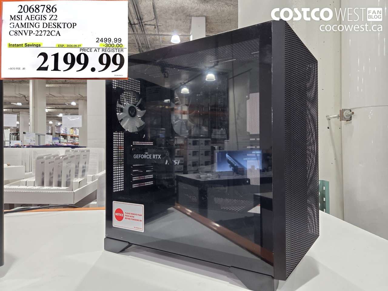 MSI AEGIS Z2 GAMING DESKTOP C8NVP-2272CA