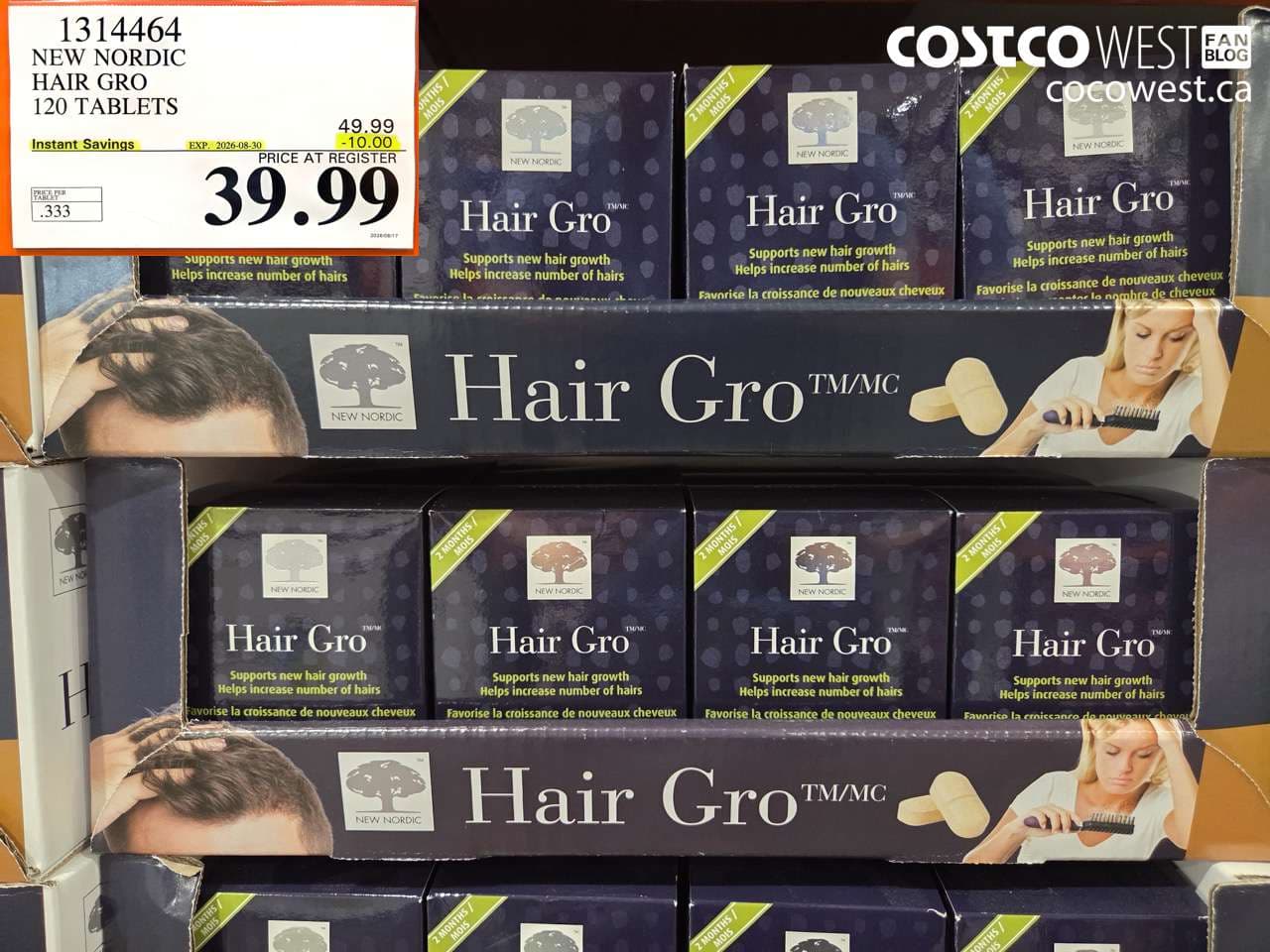 new nordic hair gro 120 tablets