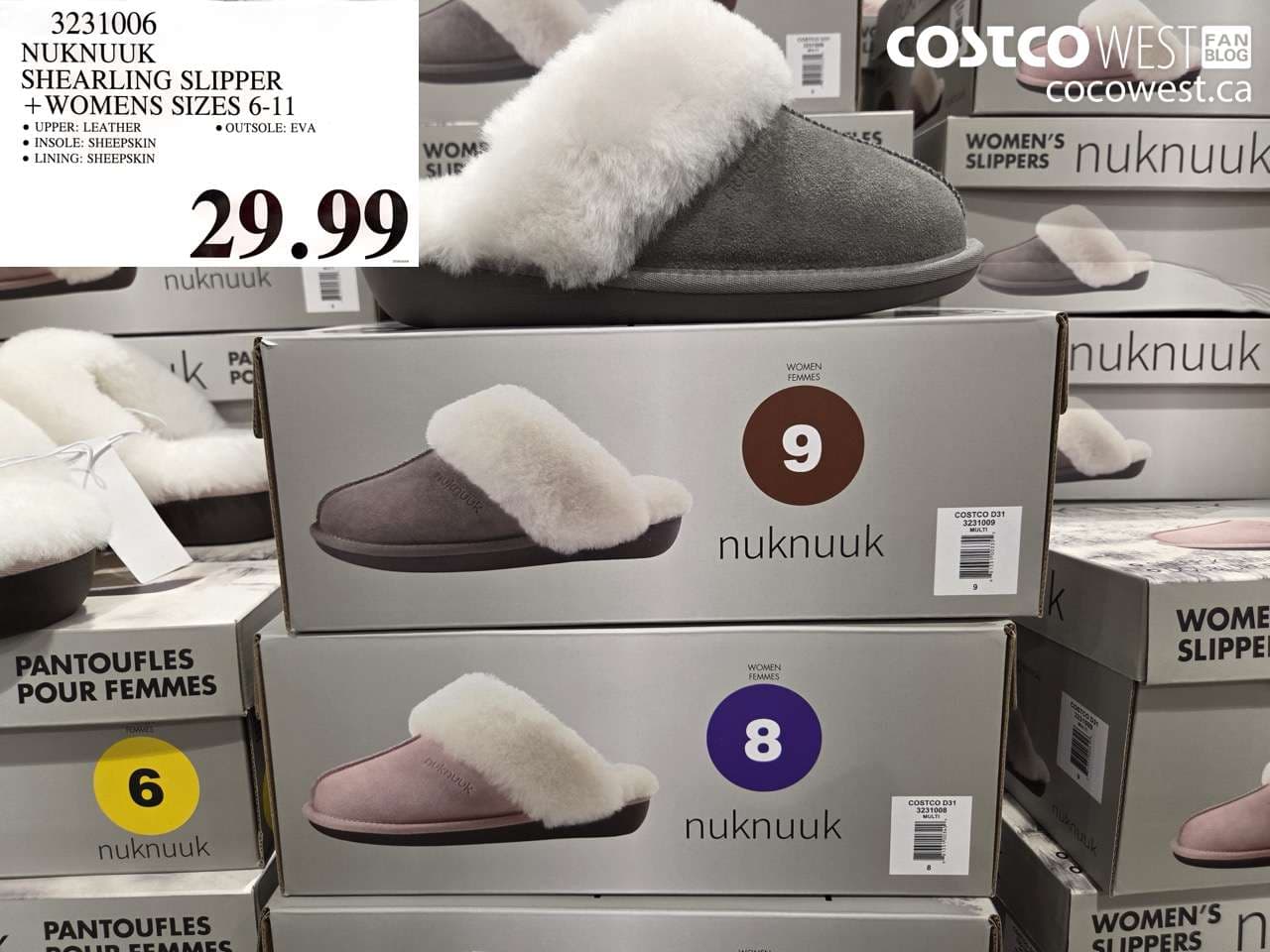 NUKNUUK SHEARLING SLIPPER WOMENS SIZES 6-11