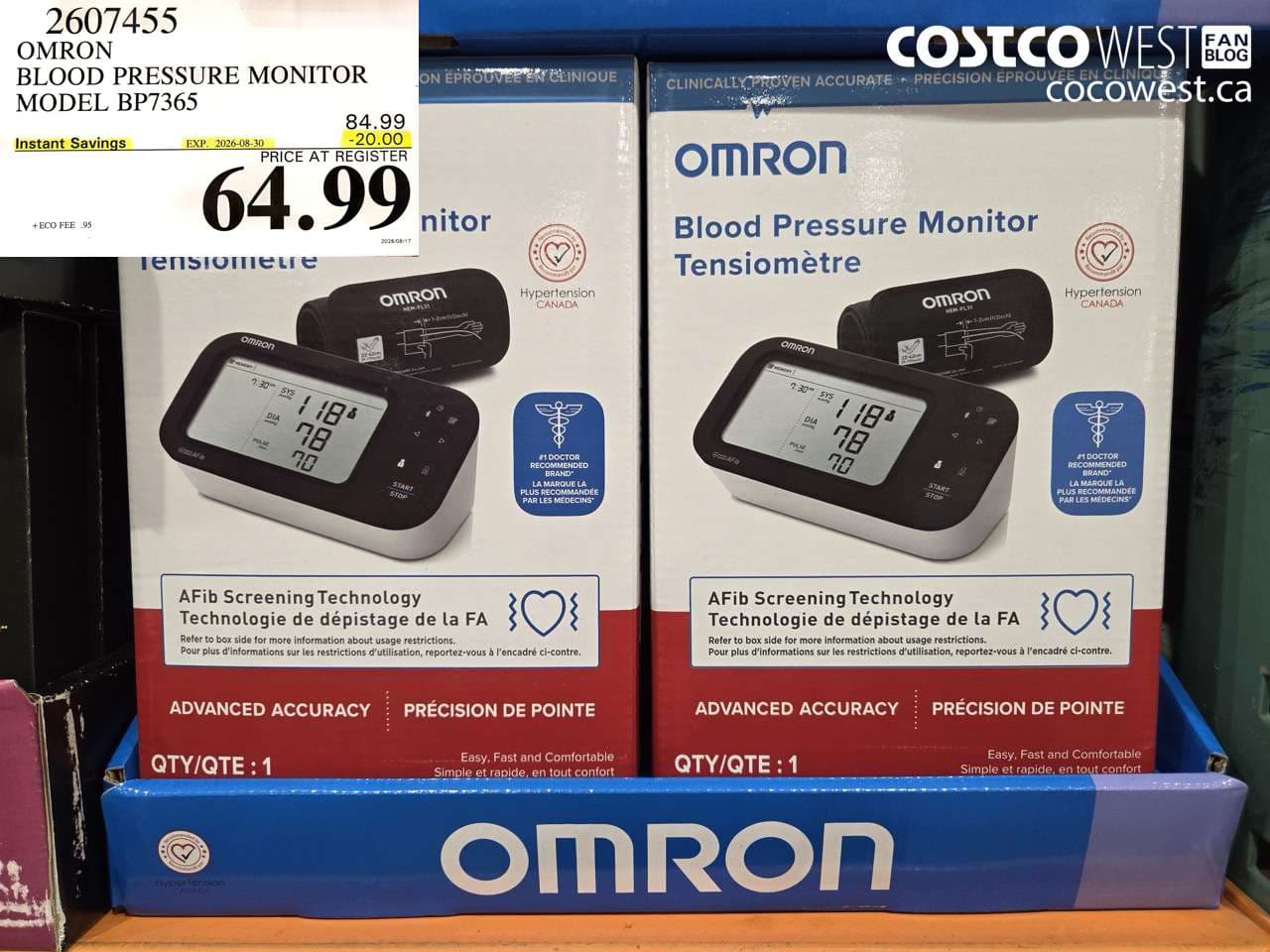 omron blood pressure monitor model bp7365
