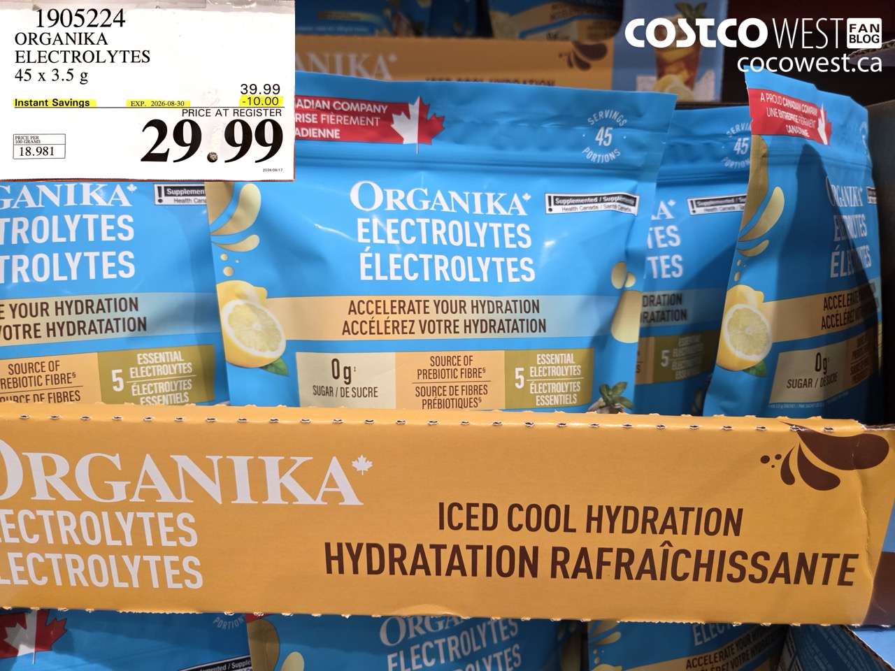 organika electrolytes 45 x 35 g