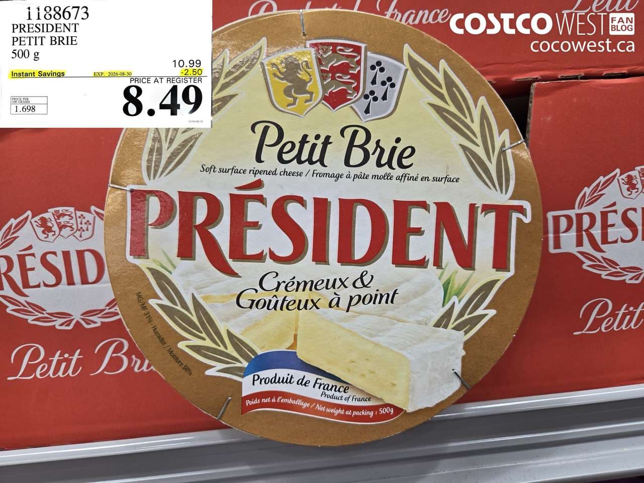 president petit brie 500 g