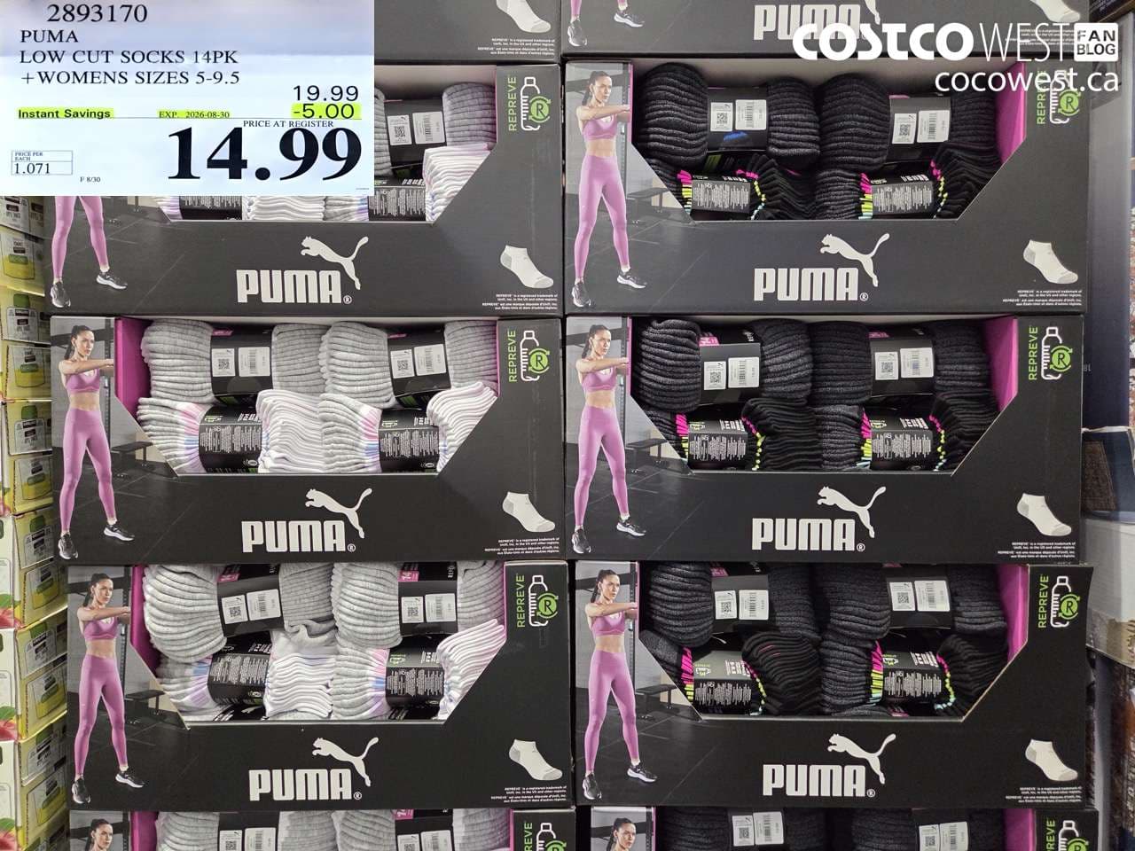 PUMA LOW CUT SOCKS 14PK WOMENS SIZES 5-9.5