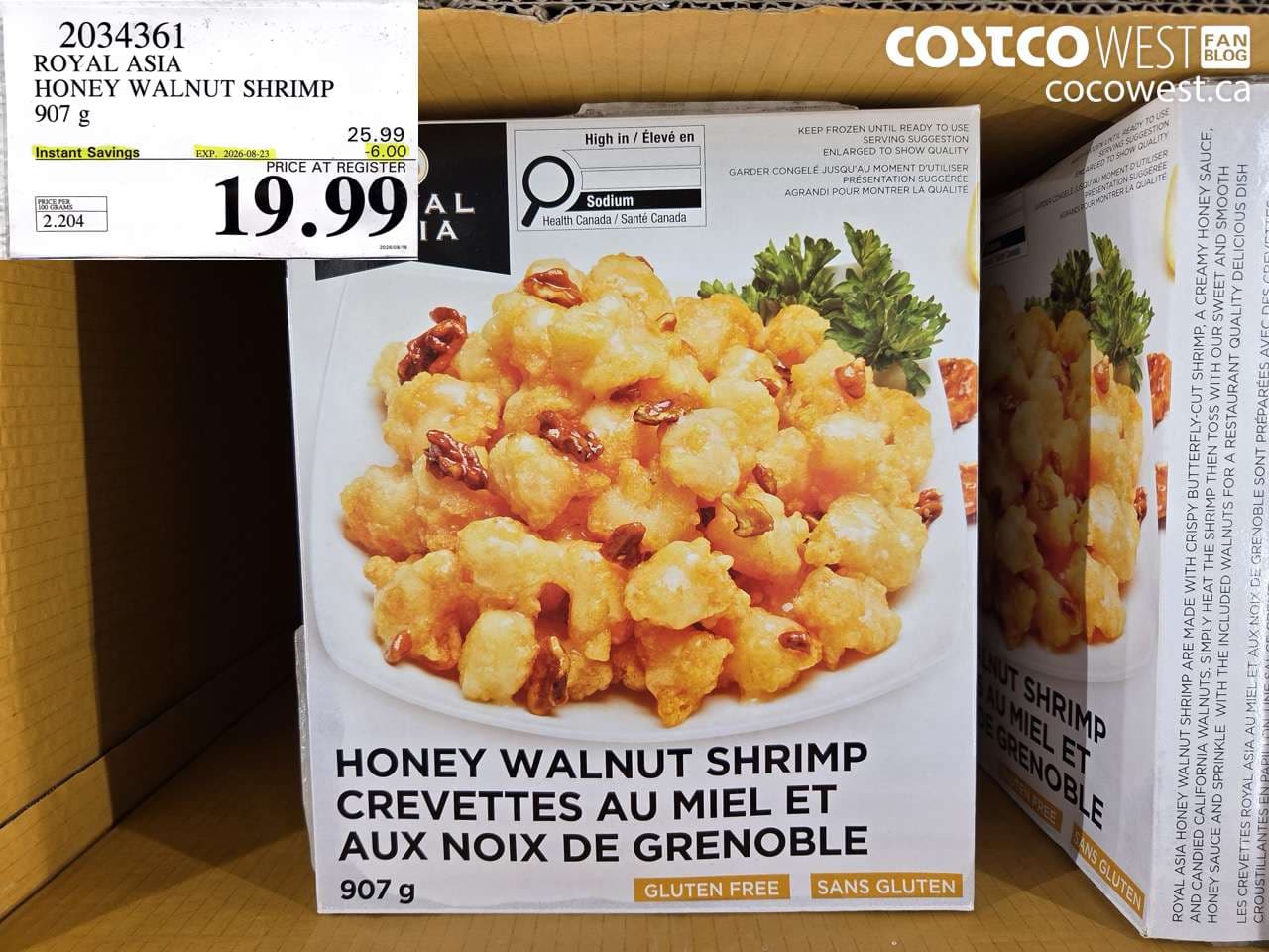 royal asia honey walnut shrimp 907 g