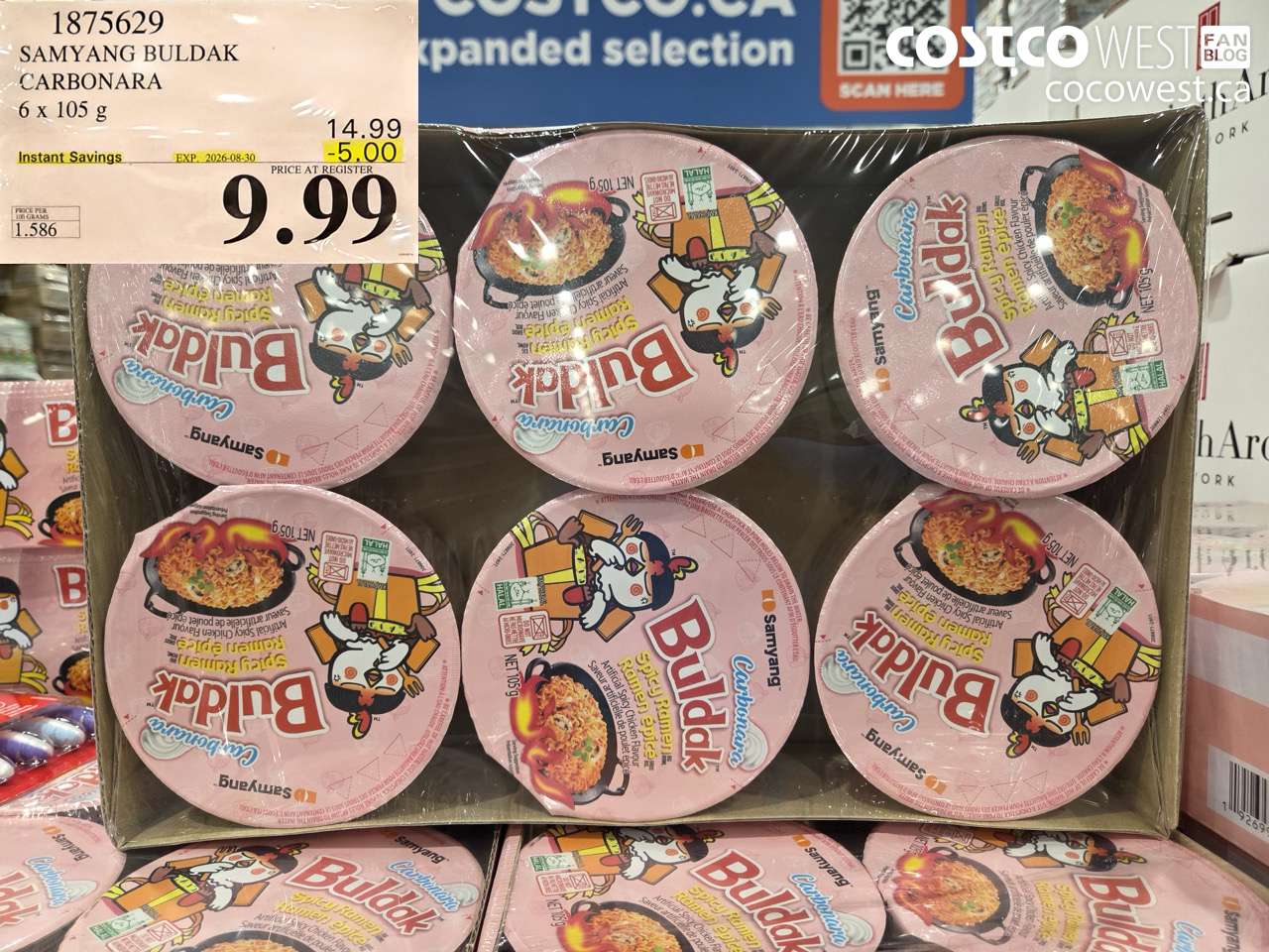 samyang buldak carbonara 6 x 105 g