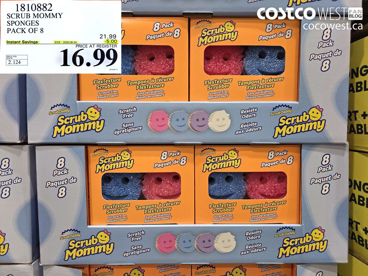 SCRUB MOMMY SPONGES PACK OF 8