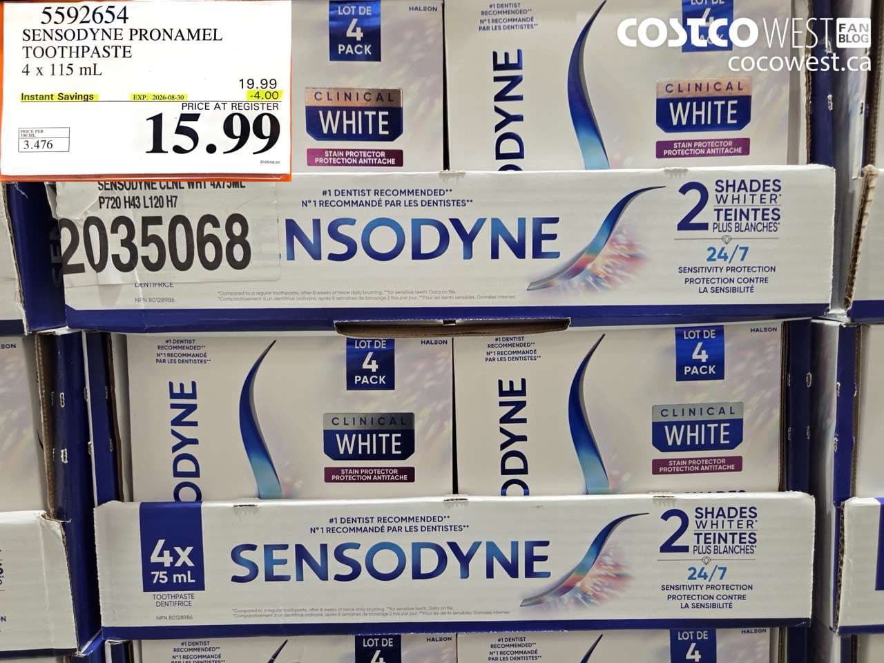 sensodyne pronamel toothpaste 4 x 115 ml