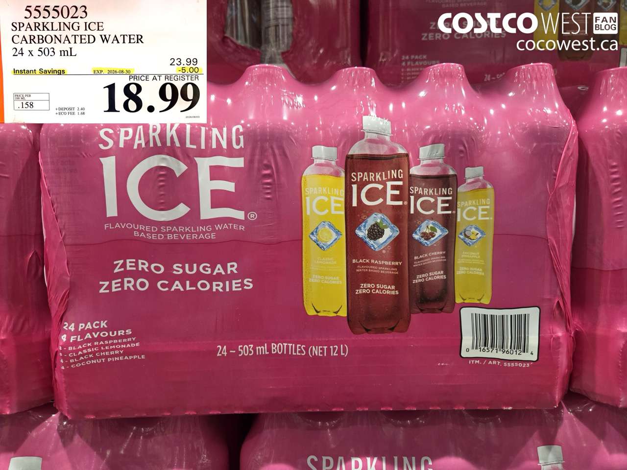 sparkling ice carbonated water 24 x 503 ml