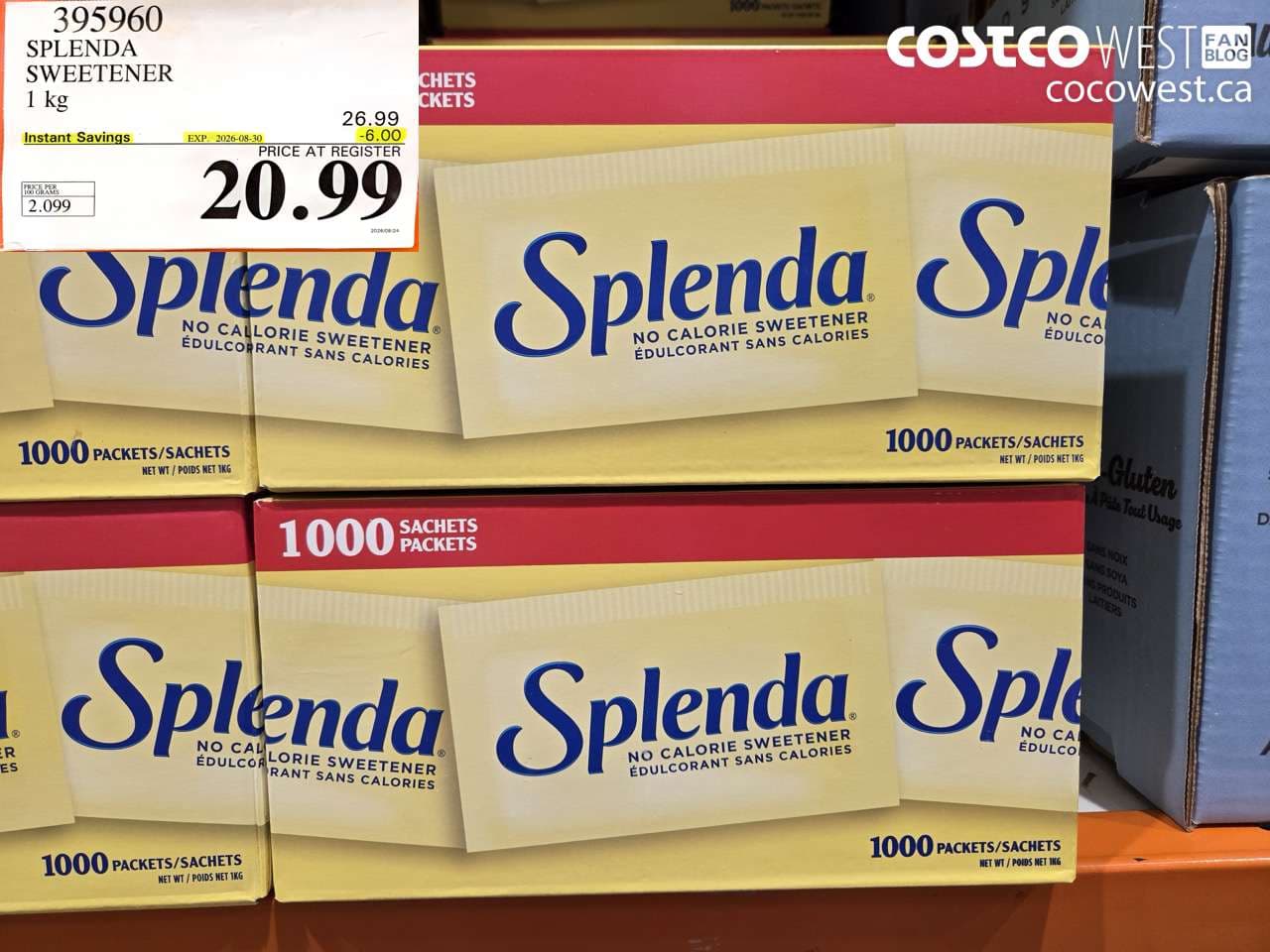 splenda sweetener 1 kg