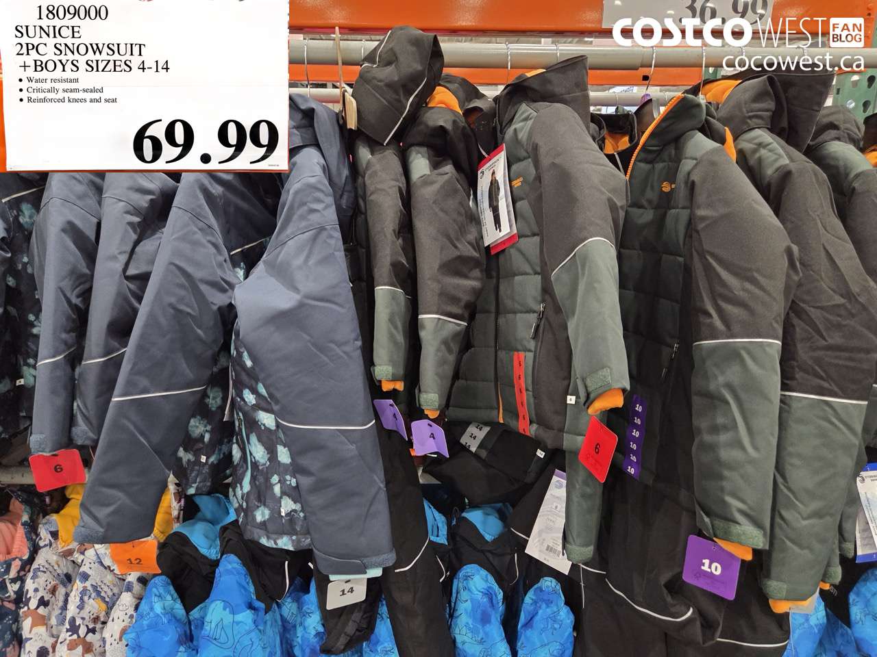 sunice 2pc snowsuit  boys sizes 414