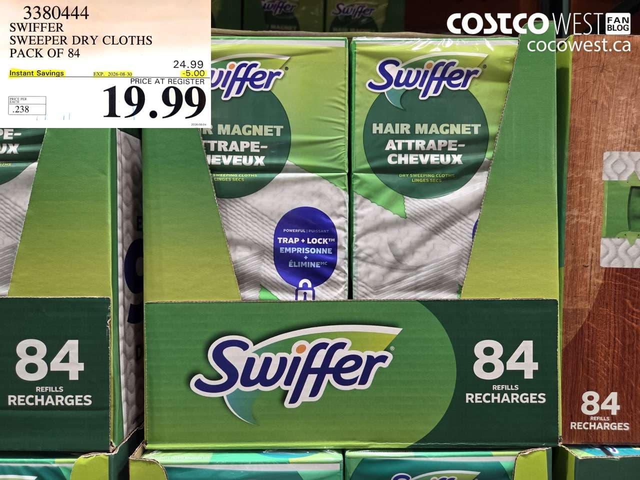 SWIFFER SWEEPER DRY CLOTHS PACK OF 84