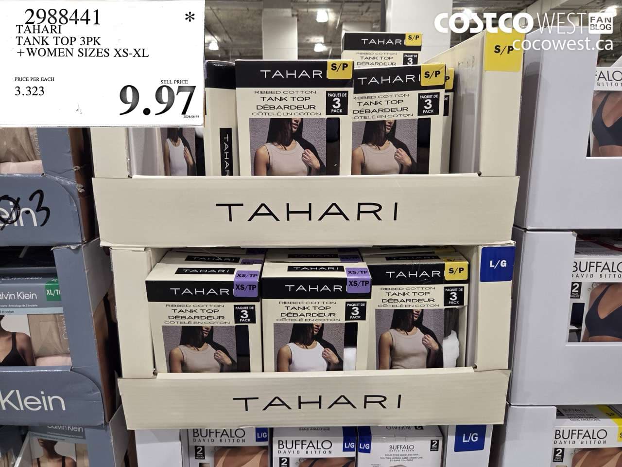 TAHARI TANK TOP 3PK WOMEN SIZES XS-XL