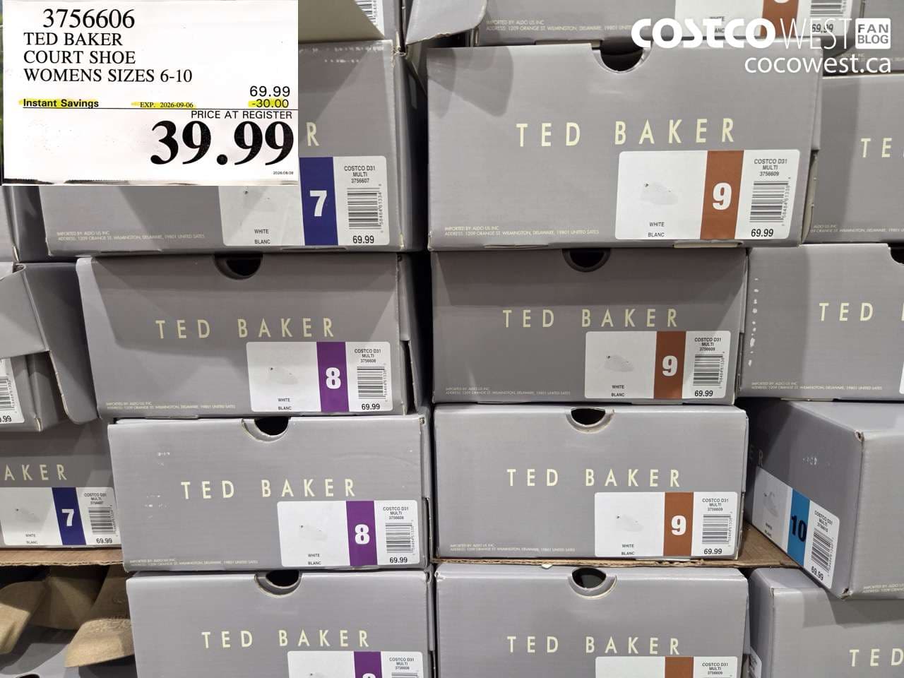 TED BAKER COURT SHOE WOMENS SIZES 6-10