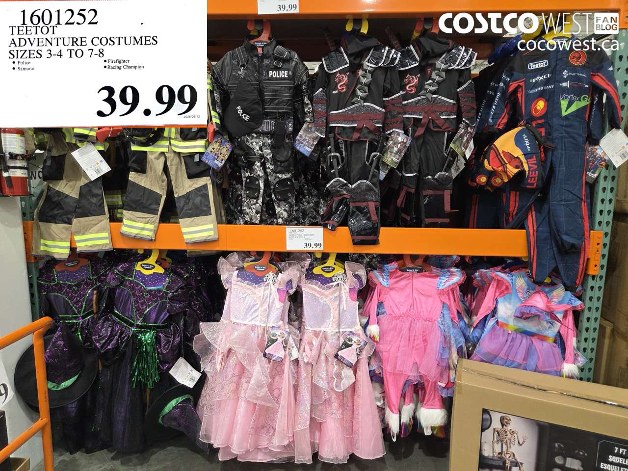 TEETOT ADVENTURE COSTUMES SIZES 3-4 TO 7-8