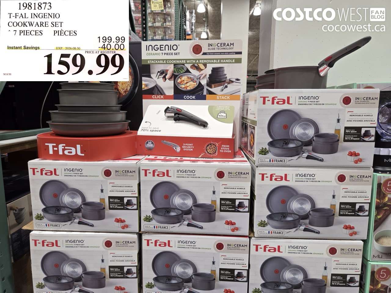 tfal ingenio cookware set 7 pieces