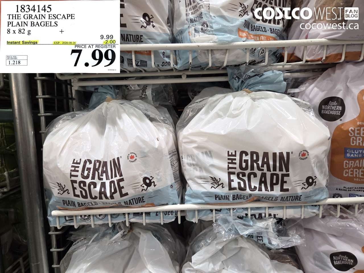 the grain escape plain bagels 8 x 82 g