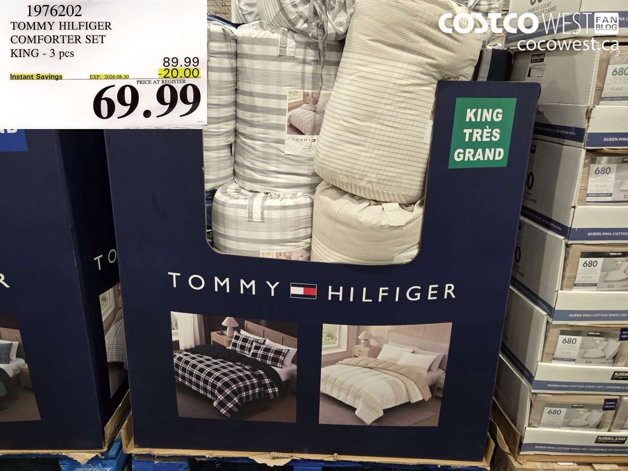 tommy hilfiger comforter set king  3 pcs