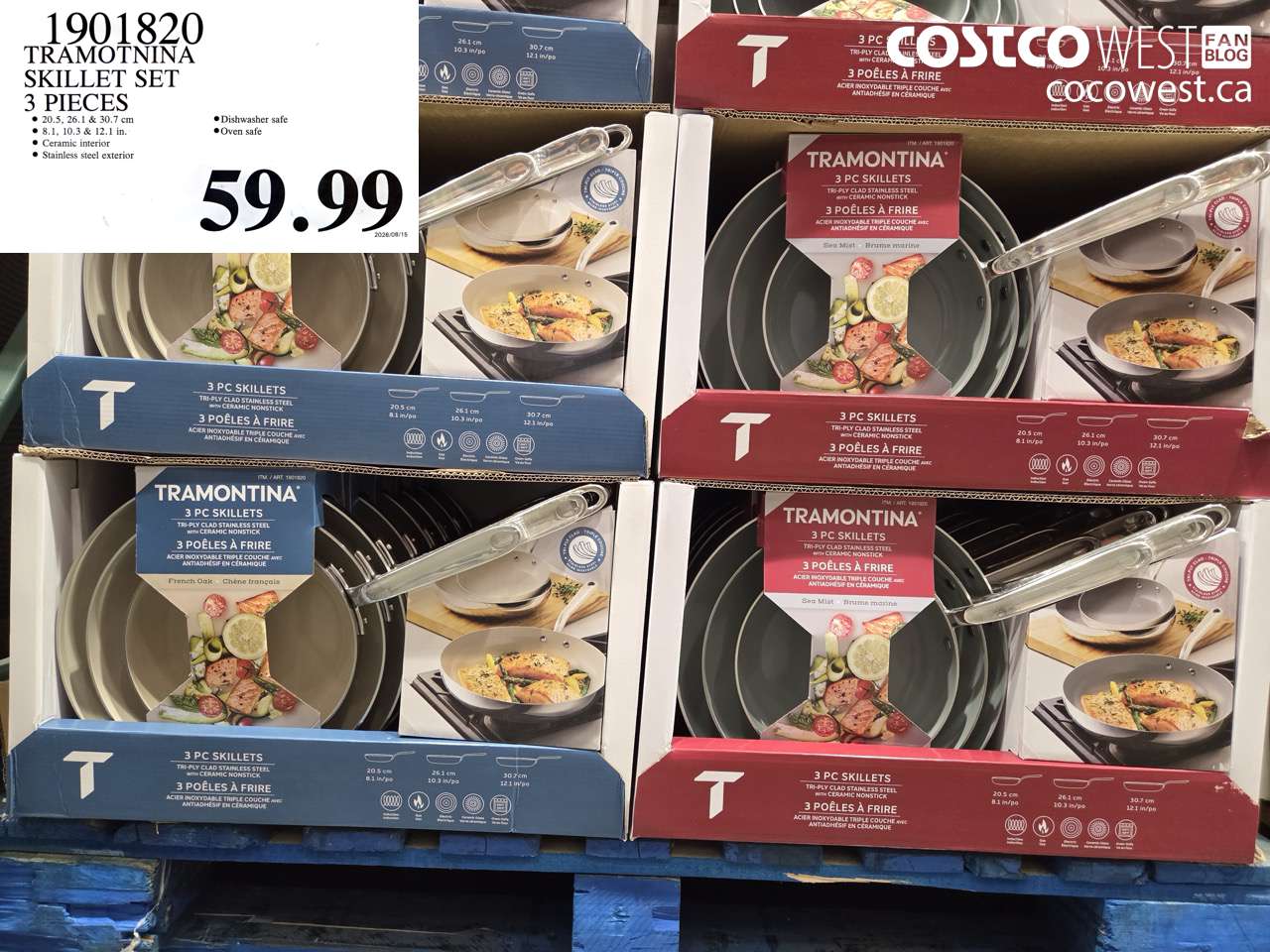 tramontina skillet set 3 pieces