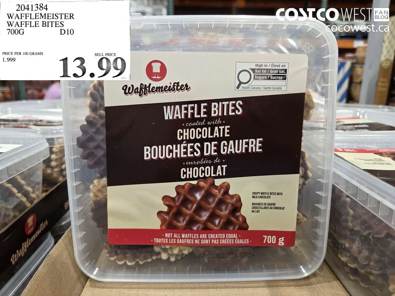 wafflemeister waffle bites 700g