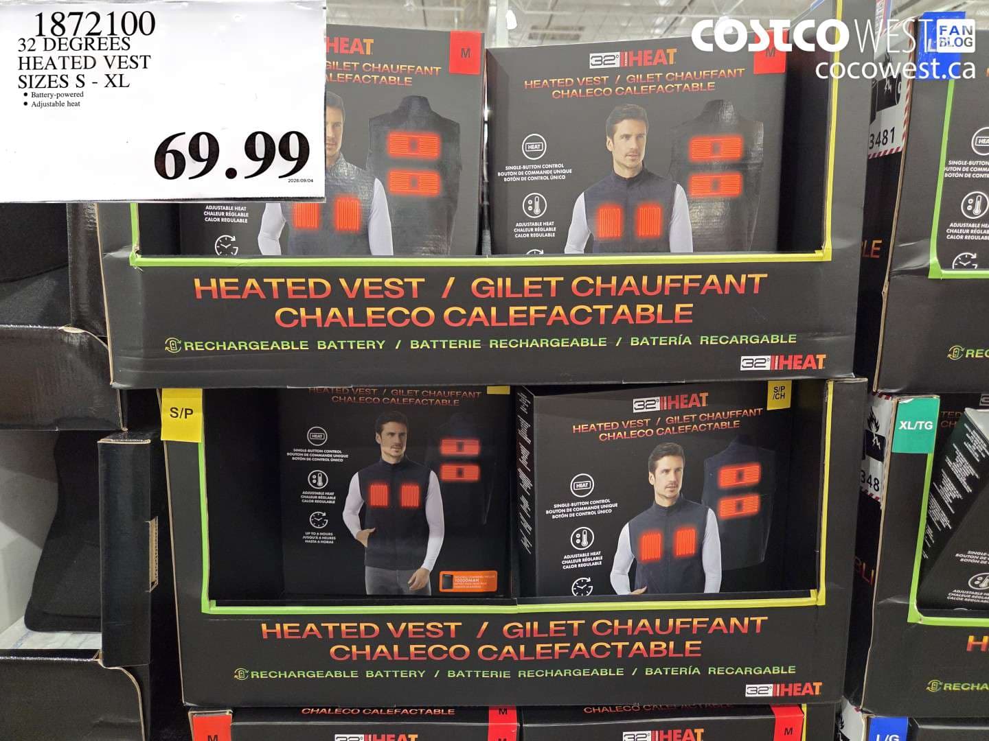 32 DEGREES HEATED VEST SIZES S - XL