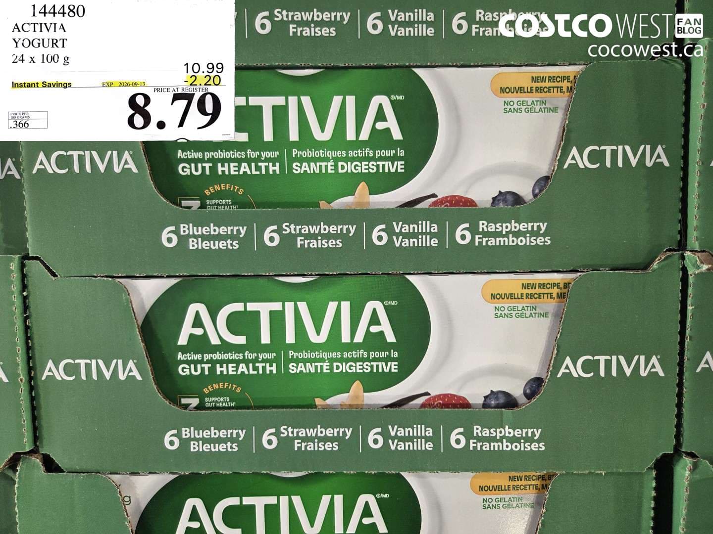 activia yogurt 24 x 100 g
