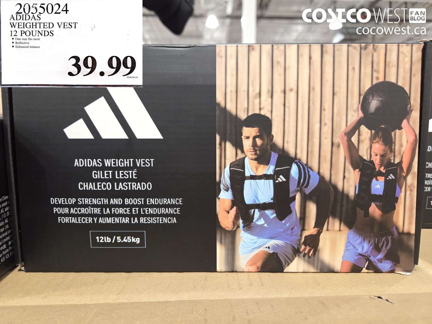 adidas weighted vest 12 pounds
