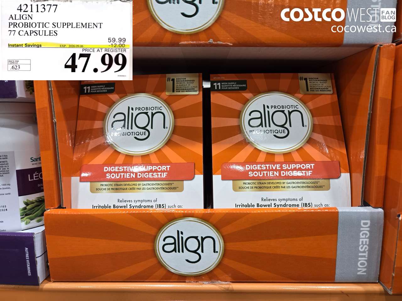 ALIGN PROBIOTIC SUPPLEMENT 77 CAPSULES