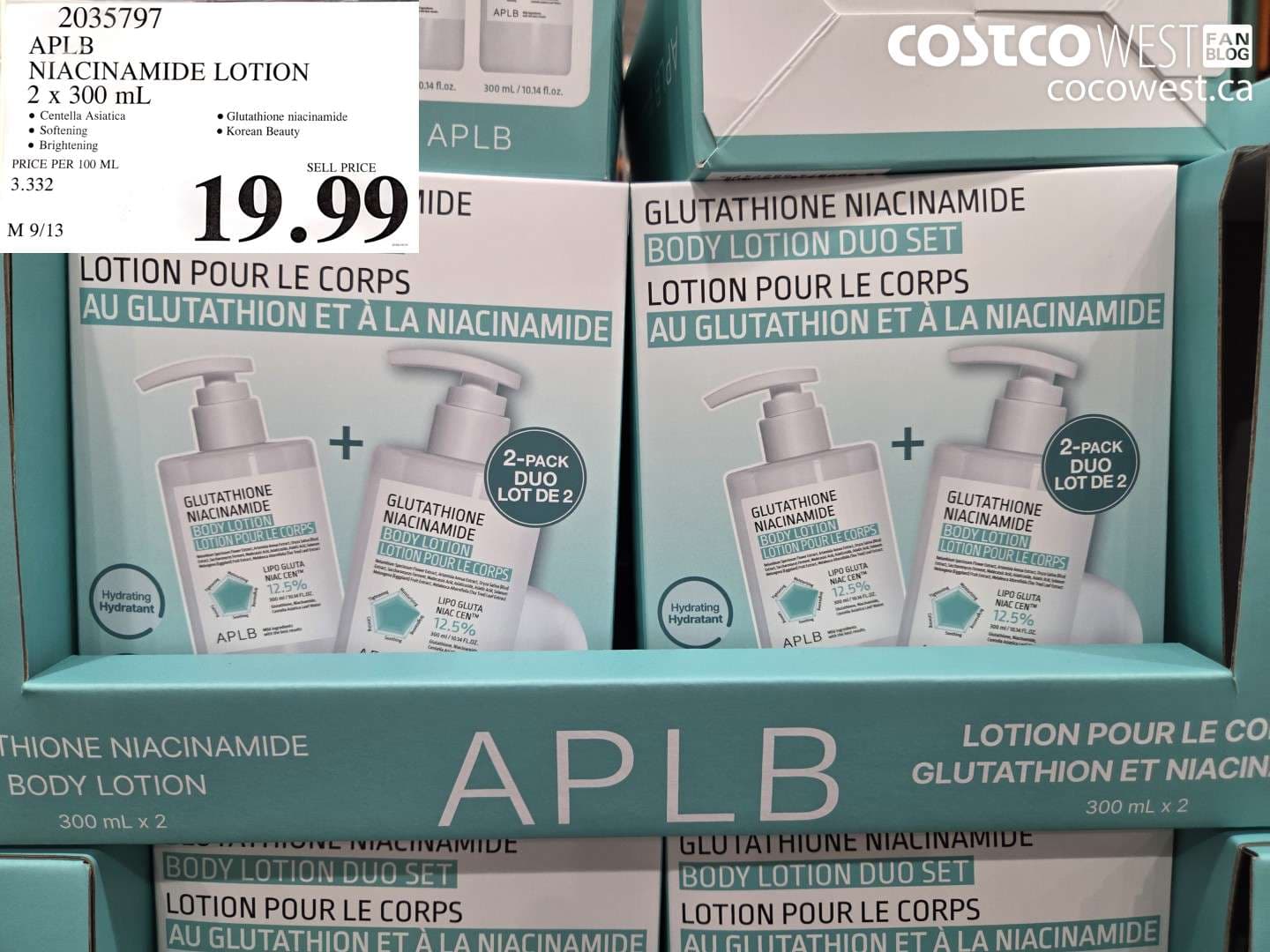 aplb niacinamide lotion 2 x 300 ml