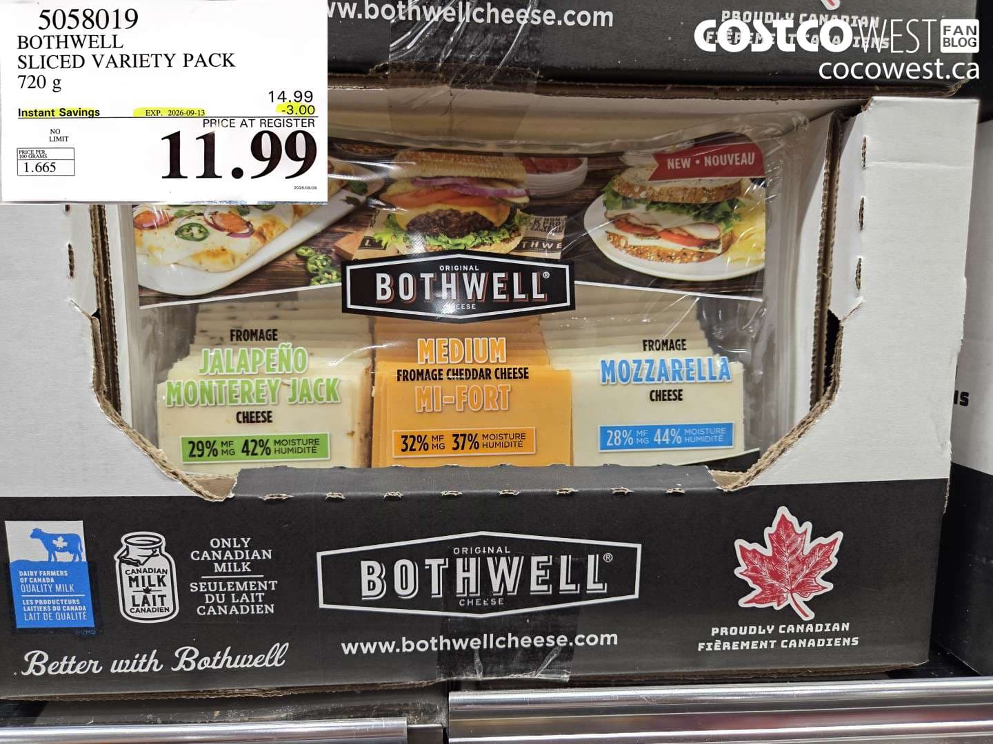 bothwell sliced variety pack 720 g