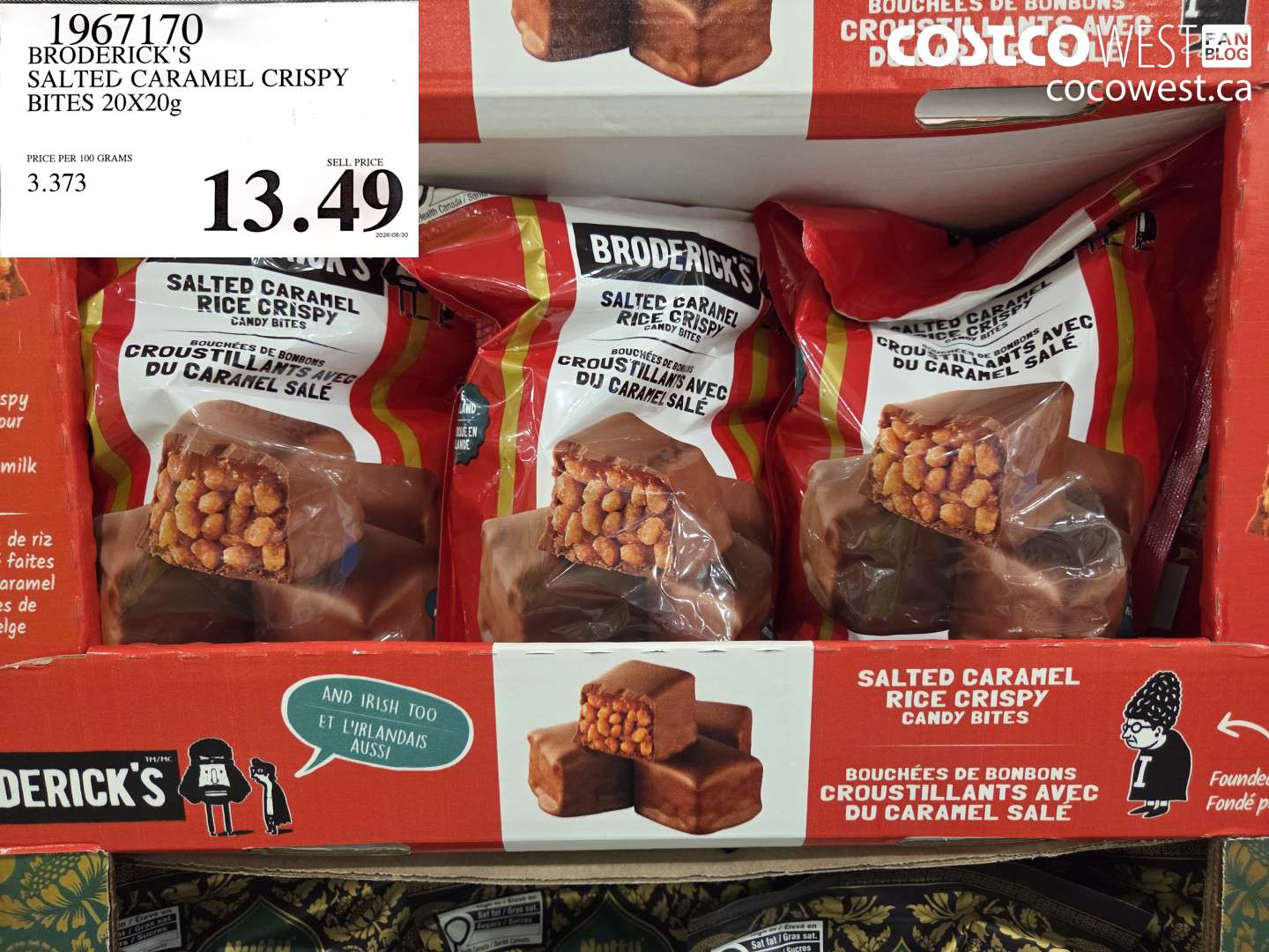brodericks salted caramel crispy bites 20x20g