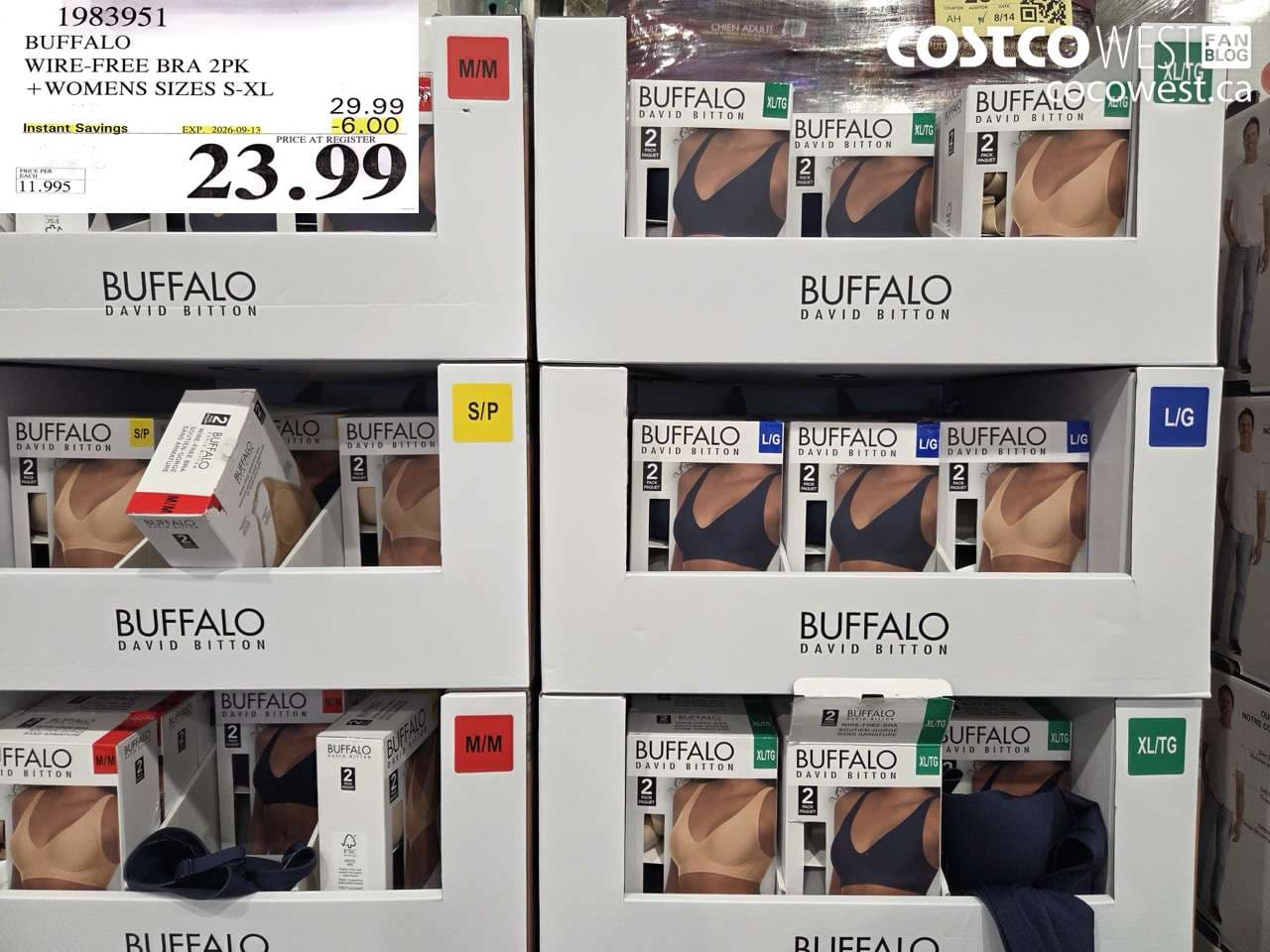 buffalo wirefree bra 2pk womens sizes sxl