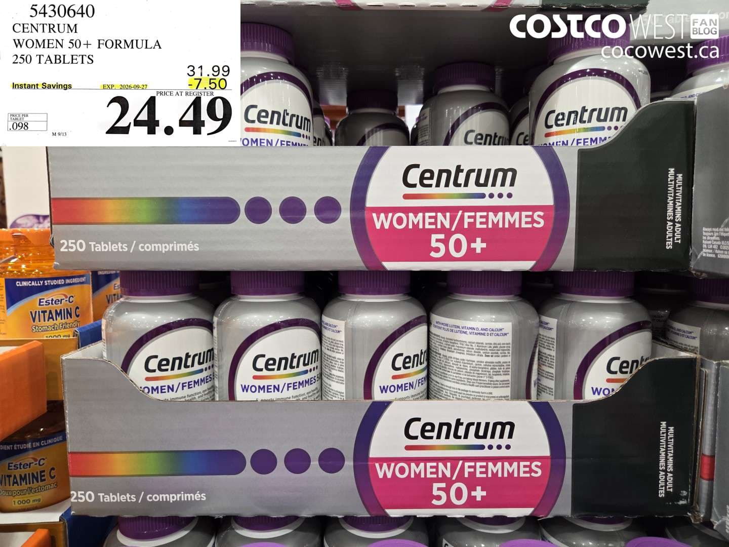 centrum women 50 formula 250 tablets