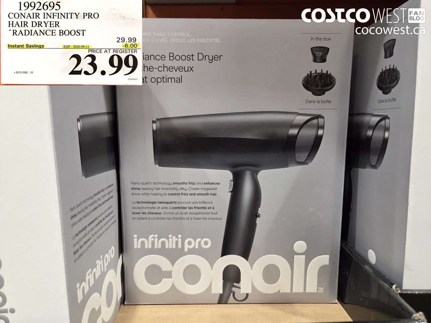 conair infinity pro hair dryer radiance boost