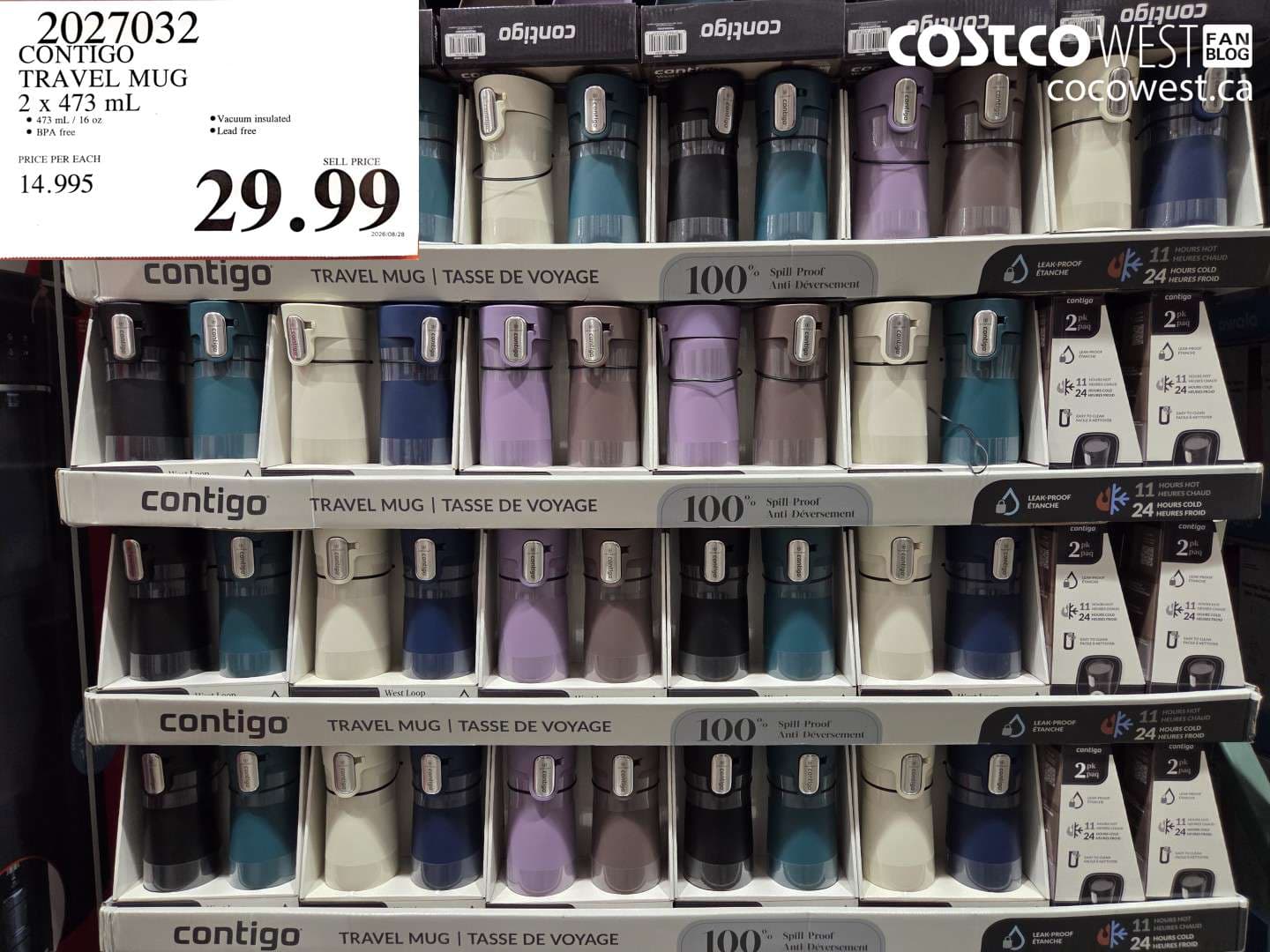 CONTIGO TRAVEL MUG 2 X 473 ML