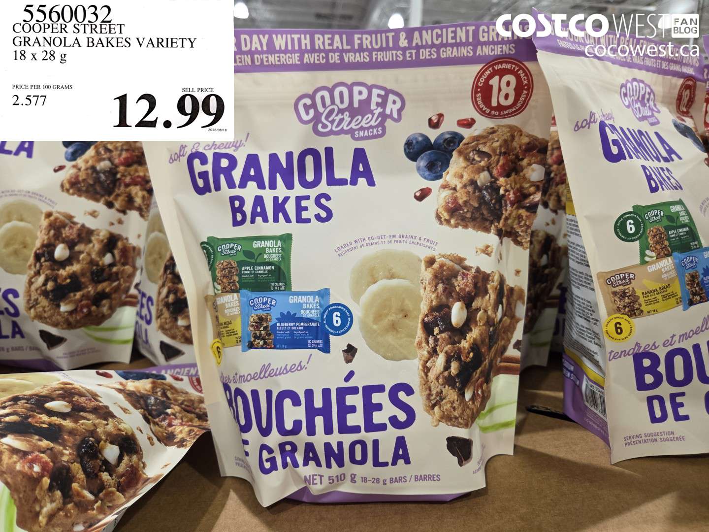 COOPER STREET GRANOLA BAKES VARIETY 18 X 28 G
