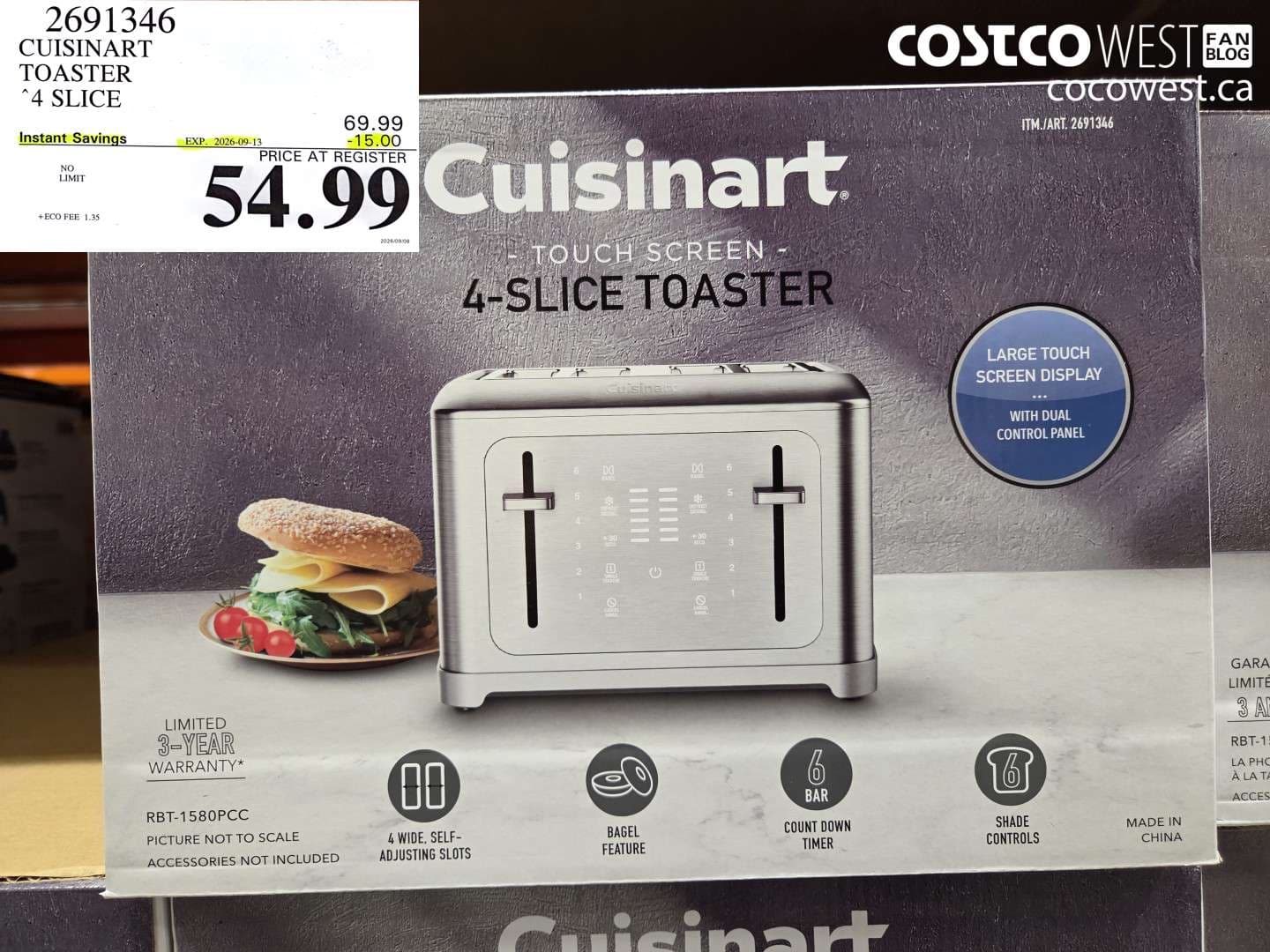 CUISINART TOASTER 4 SLICE