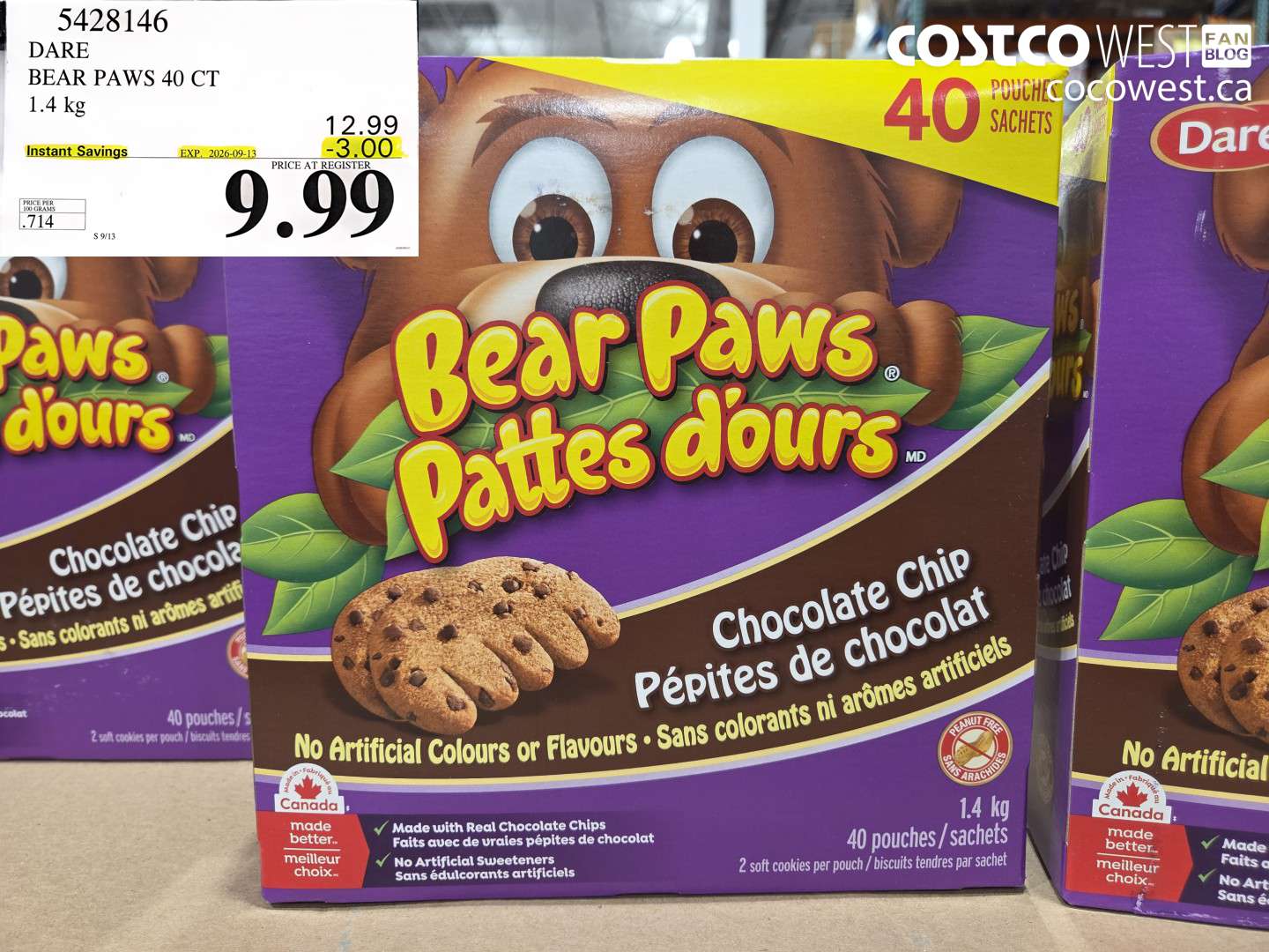 dare bear paws 40 ct 14 kg