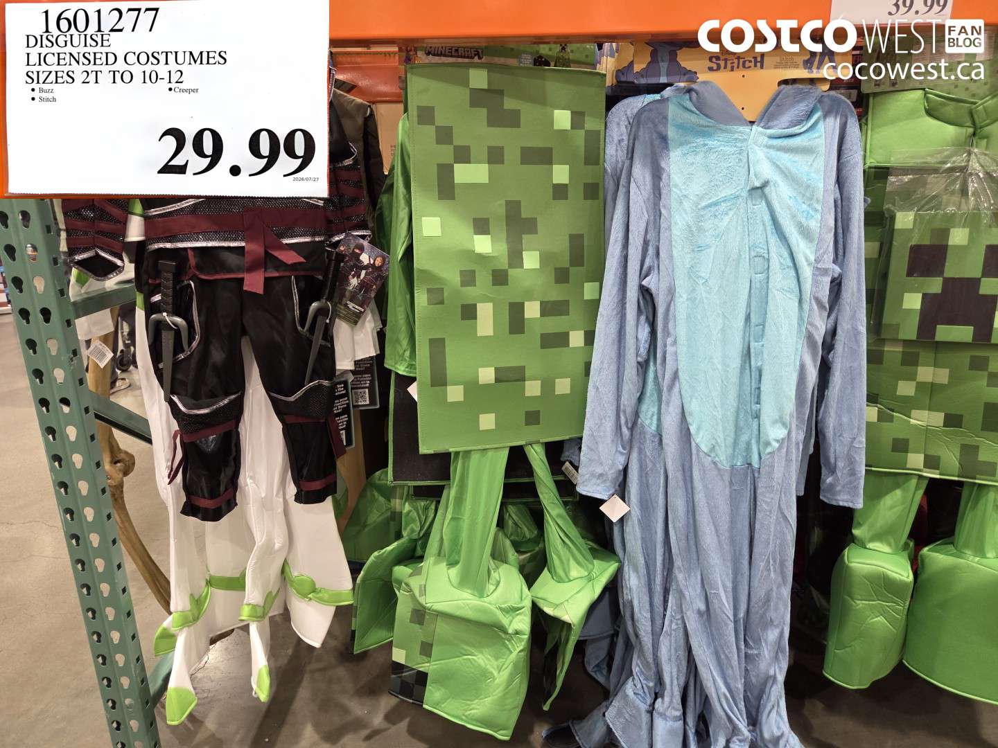 DISGUISE LICENSED COSTUMES SIZES 2T TO 10-12
