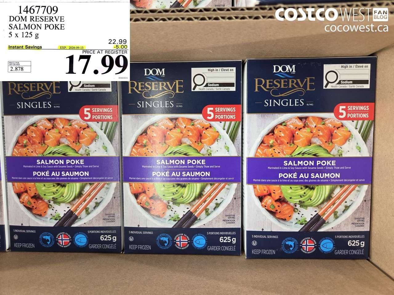 dom reserve salmon poke 5 x 125 g