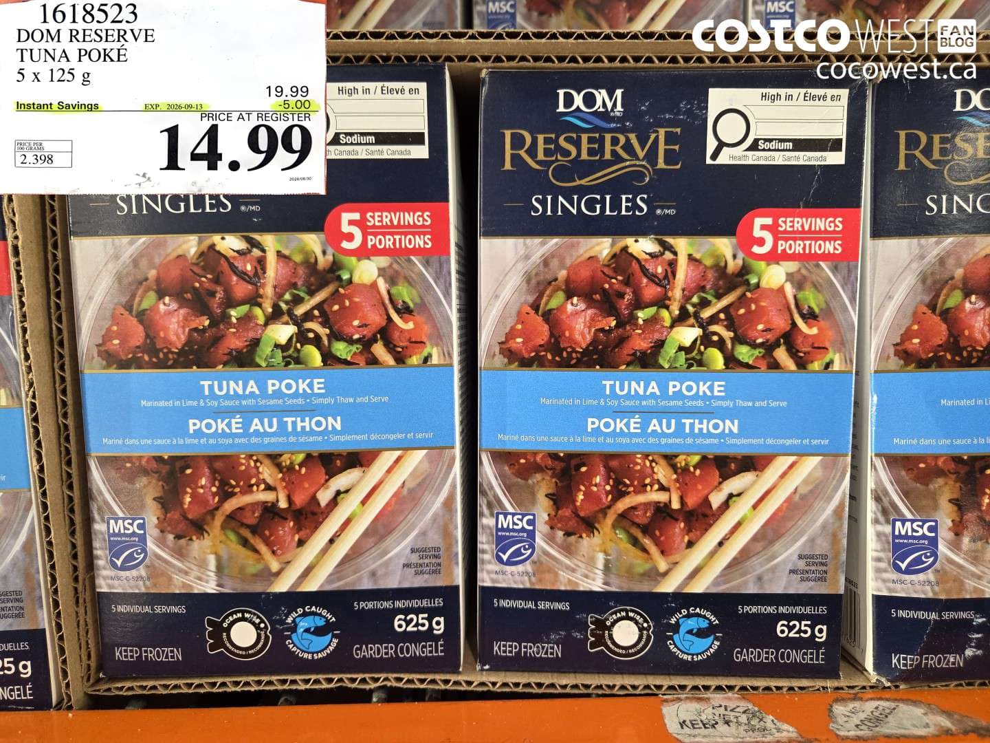 dom reserve tuna pok 5 x 125 g
