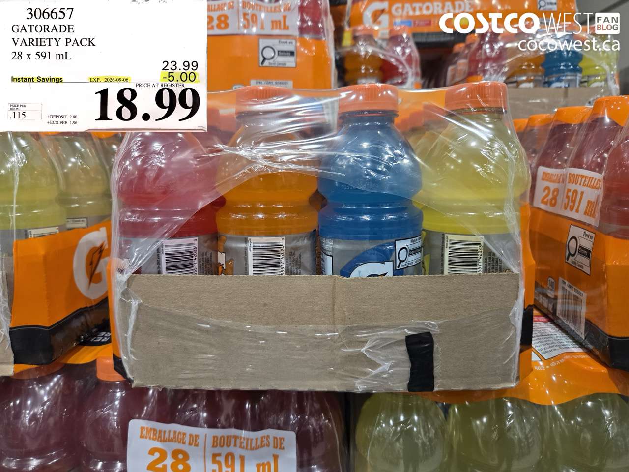 gatorade variety pack 28 x 591 ml