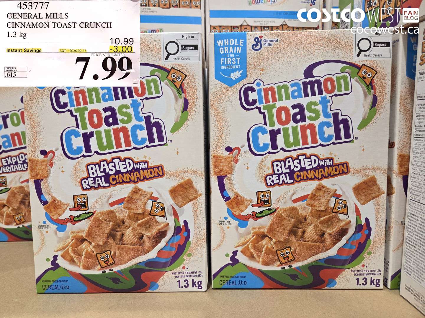 general mills cinnamon toast crunch 13 kg